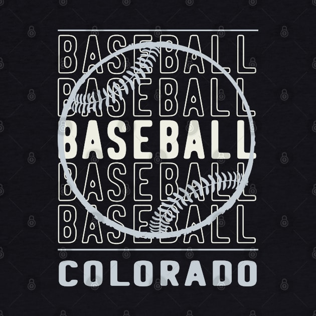 Baseball Colorado by tropicalteesshop